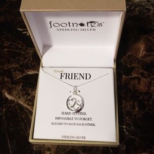 Footnotes Sterling Silver Necklace